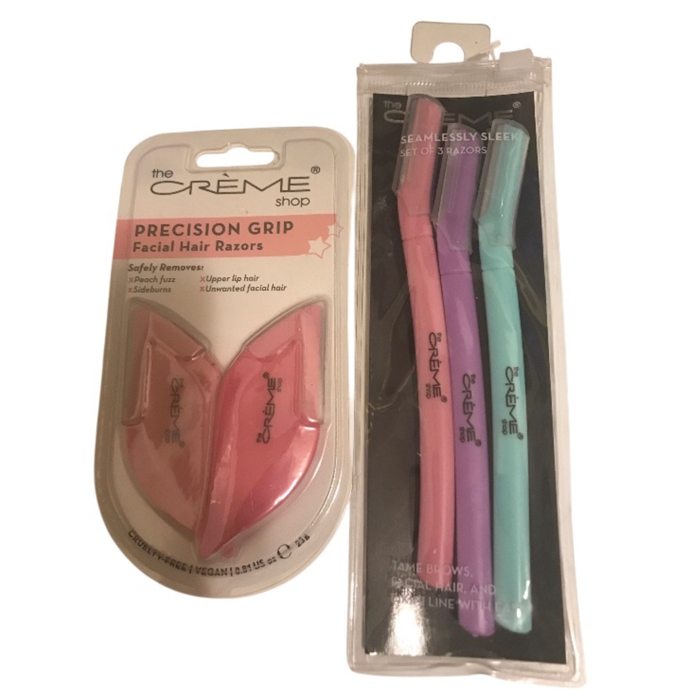 💖 The Creme Shop Facial Hair Razors - Set of 2